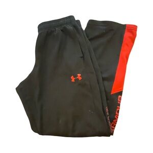 Under Armour Kids Sweatpants in Black and Red
